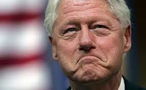 Grim Bill Clinton