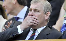 Prince Andrew Hand Over Mouth